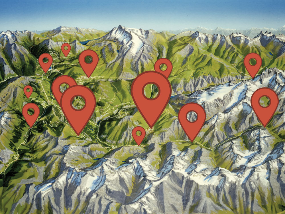 Hébergements par communes Oisans, les Alpes mythiques